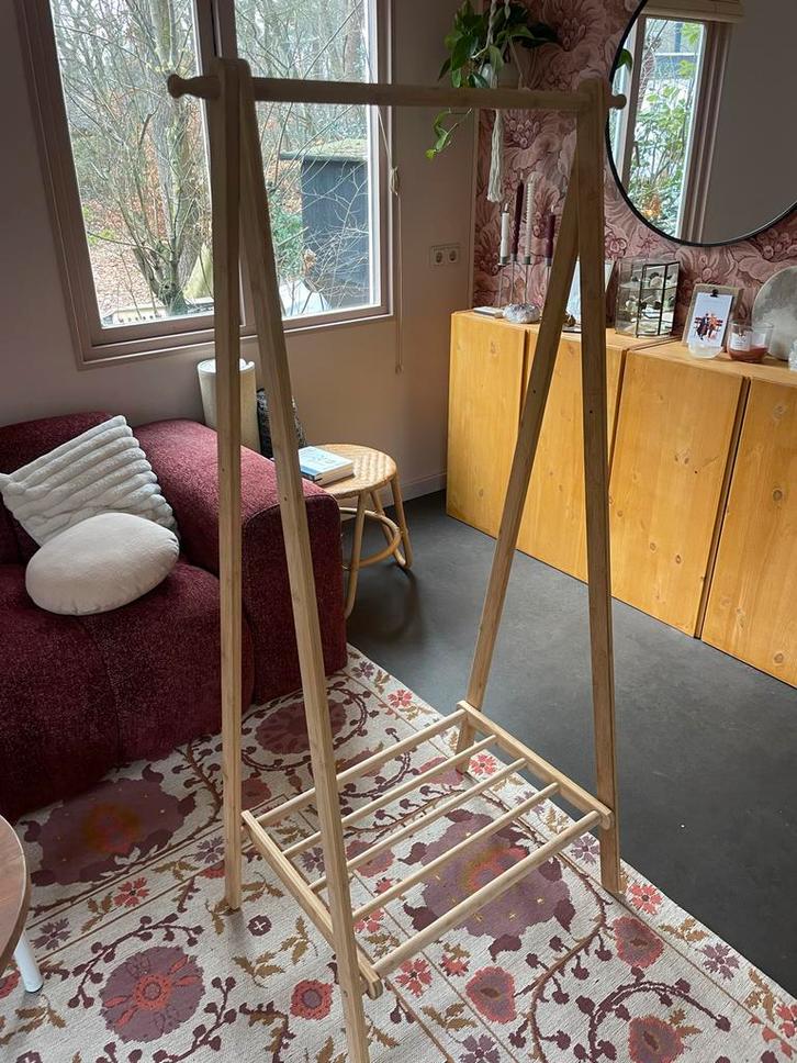 Houten Kledingrek, Kleding | Dames, Kledingrekken, Zo goed als nieuw, Ophalen