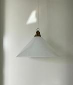 Vintage hanglamp melkglas, Ophalen of Verzenden, Glas, Minder dan 50 cm
