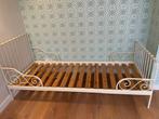 IKEA MINNEN kinder / meegroei bed incl. lattenbodem - wit, Ophalen, Gebruikt, 70 tot 85 cm, Matras