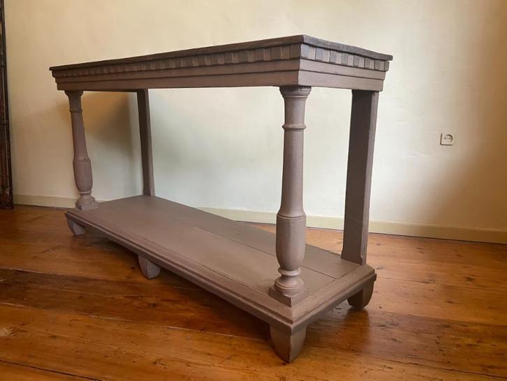 Fantastische Sidetable Wandtafel Muurtafel dubbel plateau, Antiek en Kunst, Antiek | Meubels | Tafels, Ophalen of Verzenden