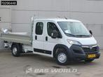 Opel Movano 140PK Dubbel Cabine Open Laadbak Airco Cruise Eu, Auto's, Bestelauto's, Stof, Euro 6, 4 cilinders, Wit