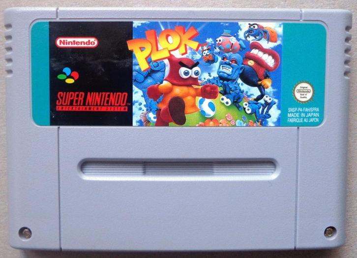 Plok voor de Europese Super Nintendo, Spelcomputers en Games, Games | Nintendo Super NES, Gebruikt, Ophalen of Verzenden