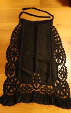 SCHORTJE Antiek ong uit 1850 getaxeerd katoen handwerk zwart, Antiek en Kunst, Ophalen of Verzenden