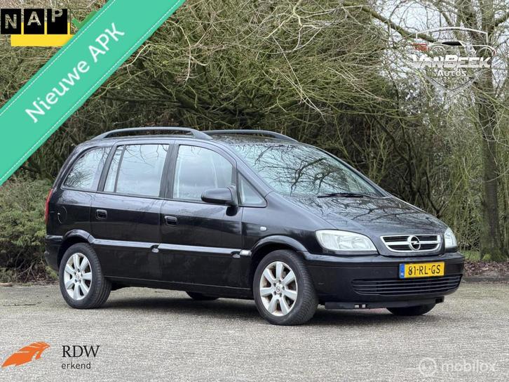 Opel Zafira 1.6-16V Elegance nwe apk, Auto's, Opel, Bedrijf, Te koop, Zafira, ABS, Airbags, Airconditioning, Alarm, Boordcomputer