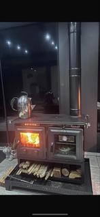 Luxe Gietijzeren Houtkachel met Oven - 10 KW, Ophalen of Verzenden, Vrijstaand, Hout, Nieuw