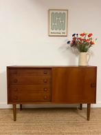 Vintage Deens Domino kastje - teak - sideboard, Huis en Inrichting, Kasten | Dressoirs, Dominoweg 1, Domino, Zo goed als nieuw