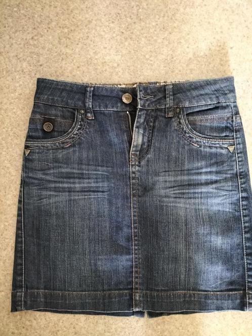 Geisha Jeans Denim Rok - Maat XS, Kleding | Dames, Rokken, Zo goed als nieuw, Maat 34 (XS) of kleiner, Blauw, Boven de knie, Ophalen of Verzenden