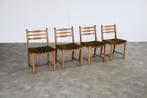brutalist eetkamerstoelen | stoelen | jaren 60 | Vamo, Hout, Gebruikt, Bruin, .