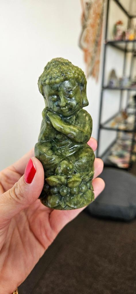 Jade Buddha, Verzamelen, Mineralen en Fossielen, Mineraal, Ophalen of Verzenden