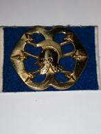 Baret embleem Verbindingsdienst, Verzamelen, Ophalen of Verzenden, Landmacht, Nederland, Embleem of Badge