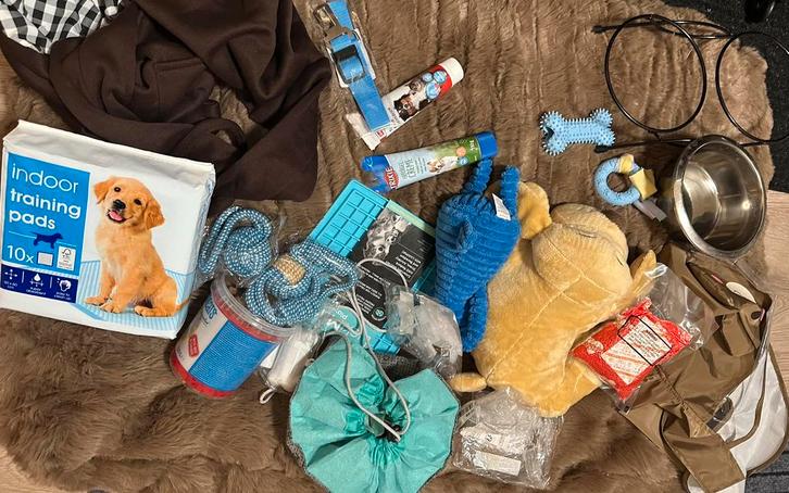 Puppy pakket, Dieren en Toebehoren, Honden-accessoires, Zo goed als nieuw, Ophalen of Verzenden