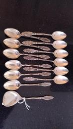 Zilveren theelepeltjes en suikerschep, Antiek en Kunst, Antiek | Bestek, Ophalen of Verzenden