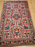 Vintage handgeknoopt perzisch tapijt sarough 213x132, Info@SlatsAntiek.nl, 100 tot 150 cm, Perzisch, 200 cm of meer