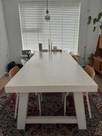 Massief Houten Eettafel 3.00m - 1.20m, Ophalen, Gebruikt, 100 tot 150 cm, Eikenhout