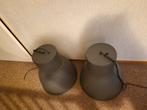 Grote industriële lampen 2 stuks, Ophalen, Rond, Zo goed als nieuw, Grijs