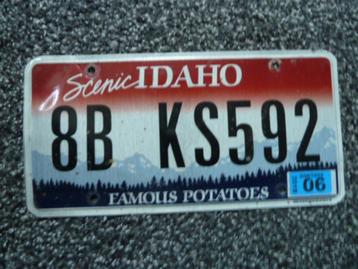Kentekenplaat licenseplate Idaho Famous Potatoes no. 6 USA beschikbaar voor biedingen
