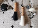 Be Pure Home. Lamp ‘Blend’. Houten hanglamp wit en zwart, Huis en Inrichting, Lampen | Hanglampen, Ophalen of Verzenden, Nieuw