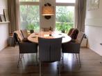 6 eetkamerstoelen Bert Plantagie, Huis en Inrichting, Ophalen, Gebruikt, Leer, Grijs