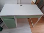 Micke Ikea bureau wit groen, Huis en Inrichting, Bureaus, Gebruikt, Ophalen of Verzenden
