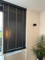 Donker antraciet houten jaloezieën 245 x 87,5 cm, Huis en Inrichting, Stoffering | Gordijnen en Lamellen, Ophalen, 200 cm of meer