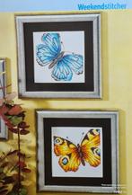 3 mooie vlinder borduurpatronen, Hobby en Vrije tijd, Ophalen, Nieuw, Handborduren, Patroon