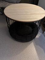 Bijzettafel maar ook een katten mand., Huis en Inrichting, Tafels | Bijzettafels, Ophalen, Rond, Minder dan 55 cm, 45 tot 60 cm