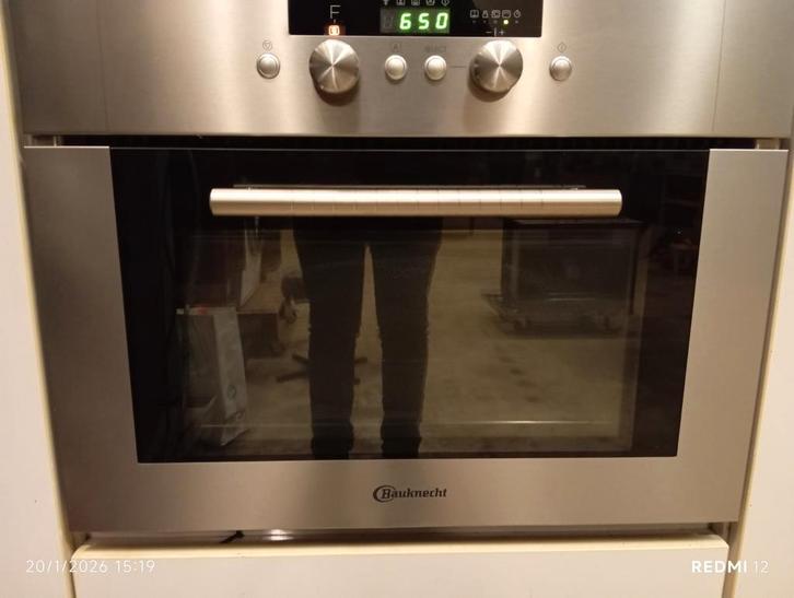 Bauknecht combimagnetron in goede staat, Witgoed en Apparatuur, Ovens, Gebruikt, Inbouw, Oven met grill, Minder dan 45 cm, 45 tot 60 cm