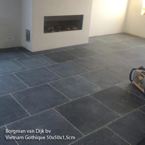 Vietnamees Hardsteen 50x50 cm landelijke stijl keukenvloer, Doe-het-zelf en Verbouw, Vloerdelen en Plavuizen, Nieuw, Plavuizen