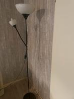Vloerlamp met twee lichtpunten, Ophalen of Verzenden, Gebruikt, Glas, 150 tot 200 cm