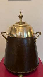 Antieke koperen doofpot met deksel, Ophalen, Koper