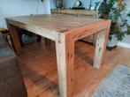 Massief acaciahouten eettafel, Huis en Inrichting, Tafels | Eettafels, Ophalen, 100 tot 150 cm, 50 tot 100 cm, Zo goed als nieuw