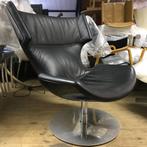 Artifort Boson design stoel fauteuil zwart leer, Huis en Inrichting, Fauteuils, Leer, 50 tot 75 cm, Ophalen