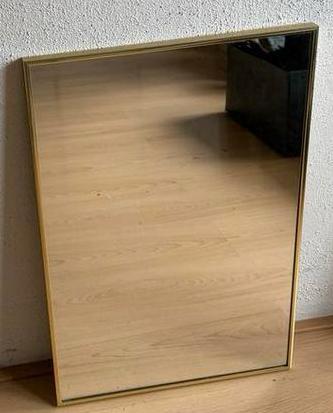 Hollywood Regency Gouden Spiegel, Huis en Inrichting, Woonaccessoires | Spiegels, Zo goed als nieuw, Minder dan 50 cm, Minder dan 100 cm