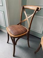 2 stoelen rieten zitting, Huis en Inrichting, Stoelen, Ophalen, Riet of Rotan, Gebruikt, Twee