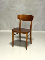 Deense eetkamerstoelen 2x vintage teakhout Deens prijs p/st, Gebruikt, Twee, Bruin, Vintage