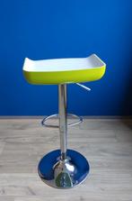 Barkruk appeltjesgroen Leen Bakker 80 of 60 hoog, 1 kruk, Ophalen, Zo goed als nieuw, 60 tot 90 cm