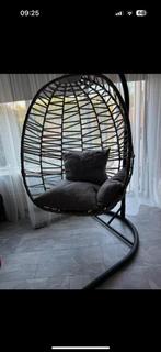 Hangstoel - Wicker, Tuin en Terras, Tuinstoelen, Ophalen, Zo goed als nieuw, Wicker