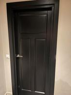Houten zwarte paneel deuren, binnen, doorloopdeur,, Doe-het-zelf en Verbouw, Deuren en Horren, Ophalen, Zo goed als nieuw, Binnendeur