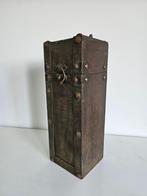 LEUKE OUDE BROCANTE HOUTEN WIJNKOFFER, Huis en Inrichting, Woonaccessoires | Wijnrekken, Gebruikt, Ophalen of Verzenden, Minder dan 5 flessen