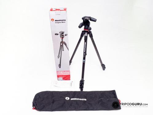 Manfrotto Carbon statiefset MT290XTC3 + MH804-3W, Audio, Tv en Foto, Fotografie | Statieven en Balhoofden, Zo goed als nieuw, Driepoot