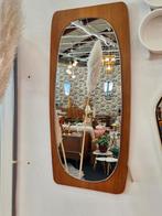 Vintage (pas) spiegel teak 70s, Ophalen, Minder dan 50 cm, Gebruikt, .