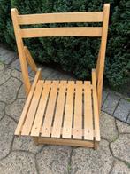 Houten klapstoel, Bruin, Ophalen of Verzenden, Zo goed als nieuw, Eén
