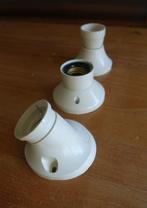 drie retro lamp armaturen - E27 - w.o. 1 schuine - 1,50 pst, Ophalen of Verzenden
