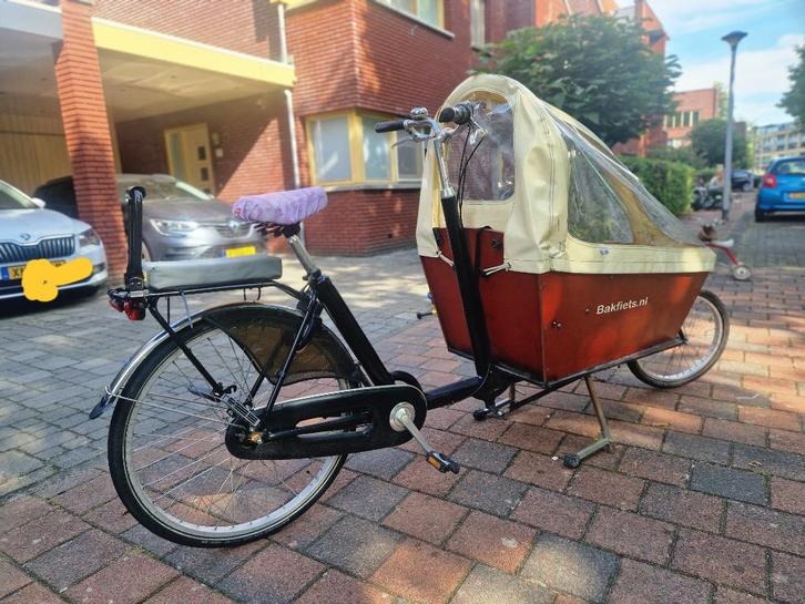Bakfiets, Fietsen en Brommers, Fietsen | Bakfietsen, Gebruikt, Overige merken, 3 kinderen, Huif, Ophalen