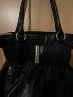 Leren laktas, zwart Claudia ferrici, Ophalen of Verzenden, Zo goed als nieuw, Zwart, Handtas