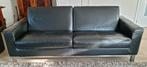 Rolf Benz Zwart Lederen Bankstel - 3 Zits, Poef & Fauteuils, Ophalen, Gebruikt, Leer, Modern