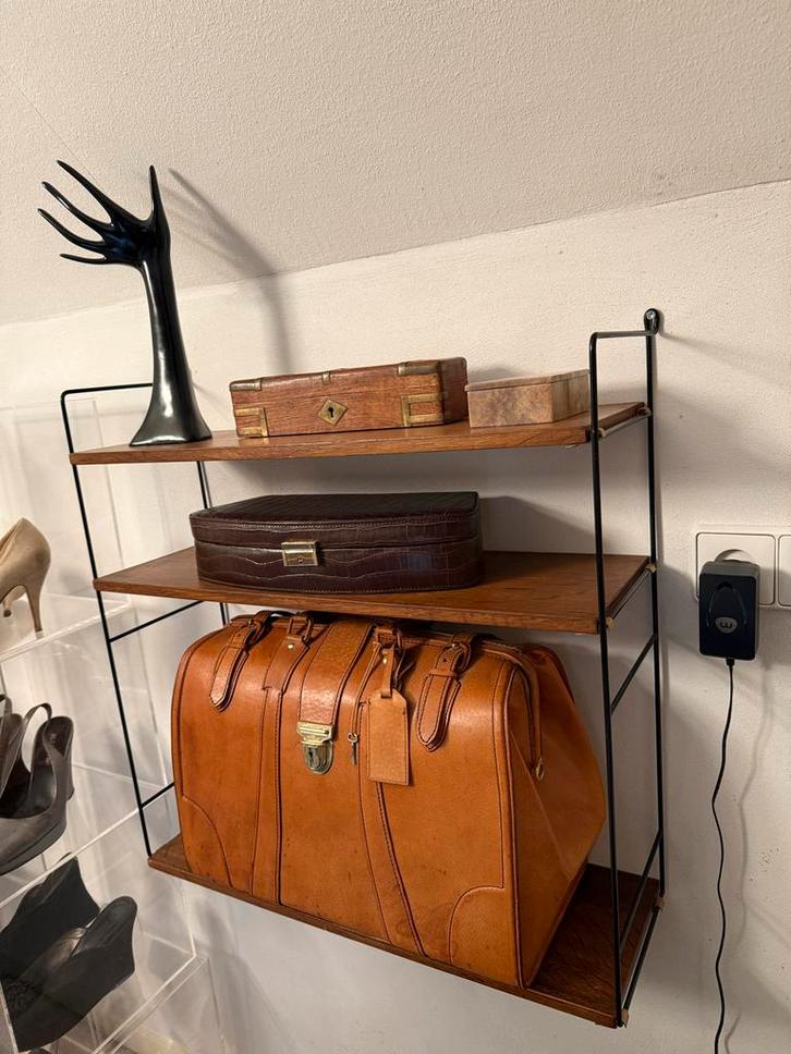 Vintage String Nisse Stinning Wandrekje Midcentury, Huis en Inrichting, Woonaccessoires | Wandplanken en Boekenplanken, Gebruikt