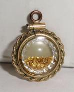 Hanger Goud Stukjes Gold Nuggets Gold Rush Geslepen glas USA, Goud, Ophalen of Verzenden