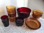 ARCOROC Sierra bord kom beker vintage retro, Huis en Inrichting, Keuken | Servies, Gebruikt, Ophalen of Verzenden, Glas, Bord(en)