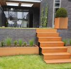 Cortenstaal trappen op maat eigen productie, Tuin en Terras, Bloembakken en Plantenbakken, Ophalen, Zo goed als nieuw, Metaal